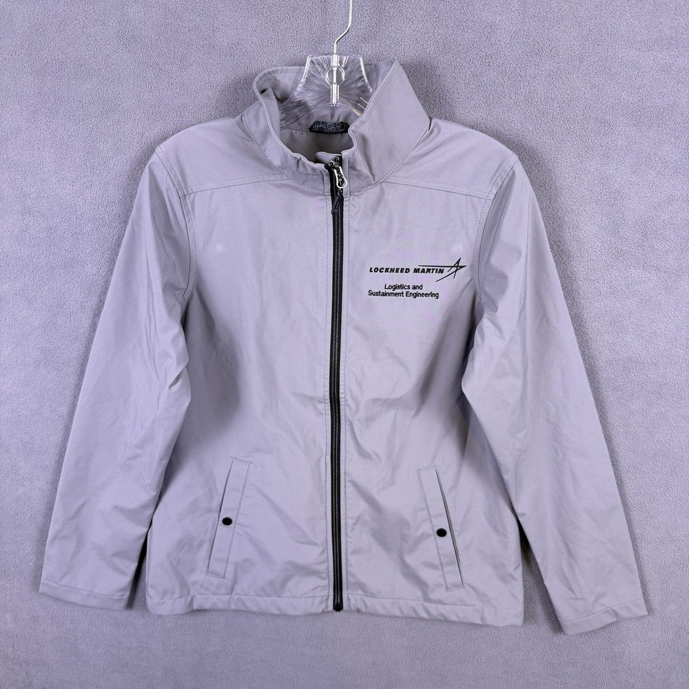 Lockheed Martin Jacket Womens Small Gray Logistics Engineering Softshell